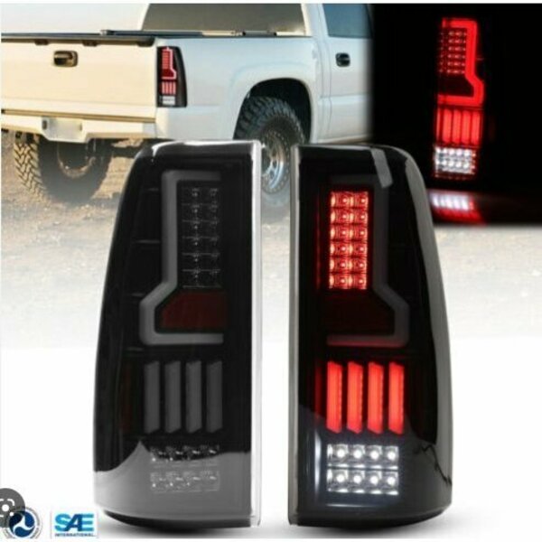 V2Led Tail Lights - Glossey Black / Smoke, Renegade, Mfr#: CTRNG0697-GBC